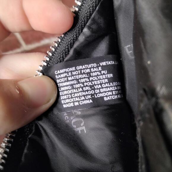 Versace Fragrances Belt Bag Silver Fanny Pack Crossbody Travel Purse EUC - Picture 5 of 6